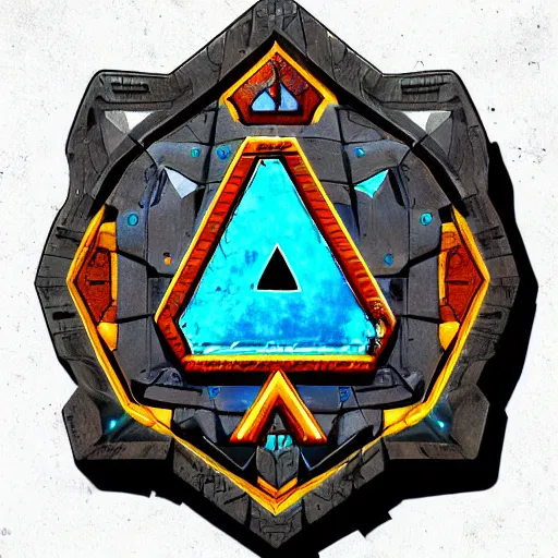 Prompt: hyrule shield in a cyberpunk style, highly detailed digital art,