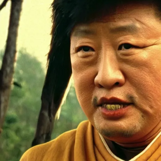 Prompt: sammo hung as samurai, an film, cinema, best scene