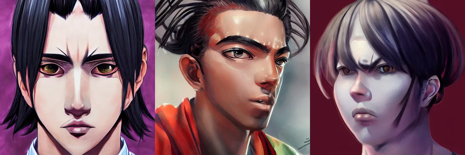 Prompt: Realistic portrait of Yashuo from Jojolion, artstation