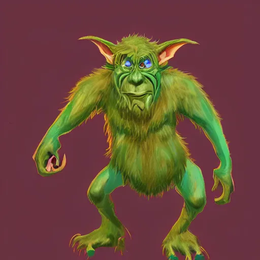 Image similar to troll goblin monster mage concept art