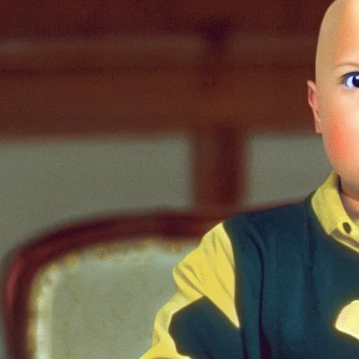 Prompt: a still of caillou in the sopranos ( 1 9 9 9 )