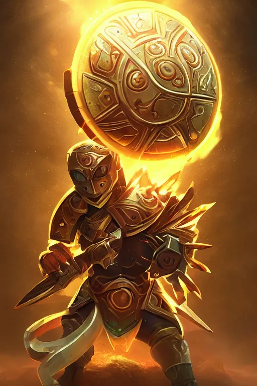 Image similar to shield fantasy epic legends game icon stylized digital illustration radiating a glowing aura global illumination ray tracing hdr fanart arstation by ian pesty and katarzyna da „ bek - chmiel