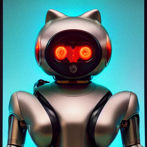 Image similar to product photo of a futuristic stylized pet robot, kitten puppy teddy mix, super cute robot face, big eyes small mouth, by artgerm and greg rutkowski and marc newson, alphonse mucha, zaha hadid, side view, volumetric light, detailed, octane render, midsommar