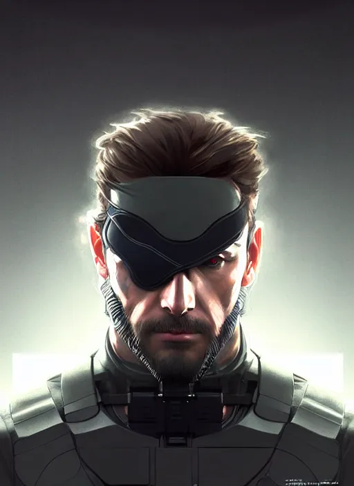 Prompt: symmetry!! portrait of solid snake, metal gear solid, tech wear, glowing lights!! intricate, elegant, highly detailed, digital painting, artstation, concept art, smooth, sharp focus, illustration, art by artgerm and greg rutkowski and alphonse mucha