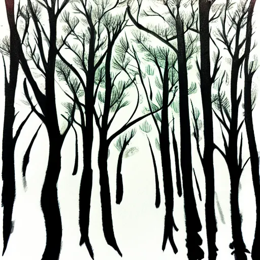 Image similar to zen forest ink - s 1 5 0