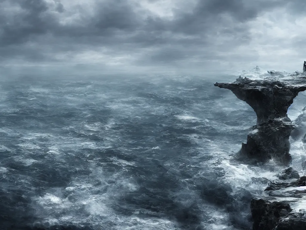 Image similar to the edge of the world, 4k, epic scene