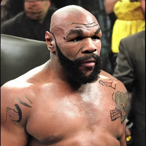 Image similar to mr. t mike tyson