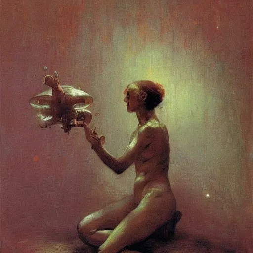 Image similar to alien by ilya repin