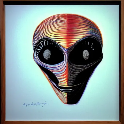 Image similar to alien by wayne thiebaud