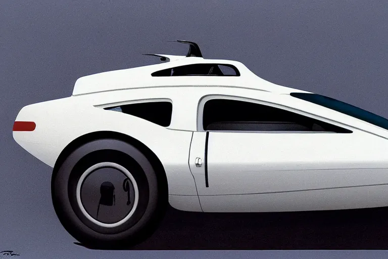 Prompt: car, white background, design by Ralph McQuarrie