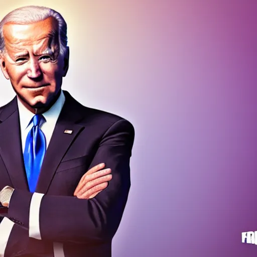 Image similar to Joe Biden in fortnite, high quality, 3d render, octane render, highly detailed, pose
