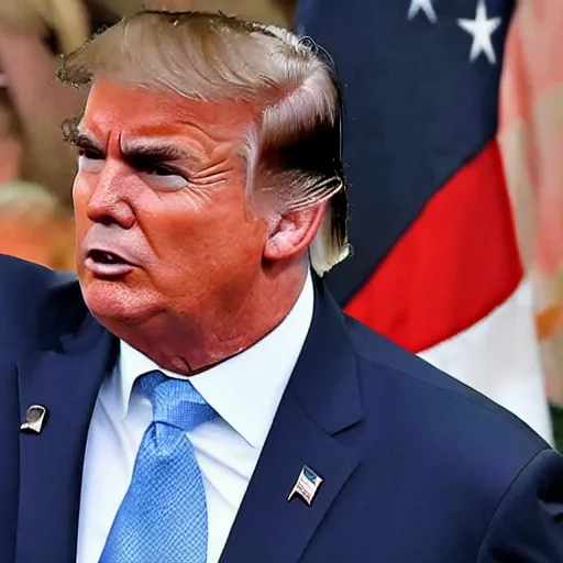 Image similar to bolsonaro as trump, close shot