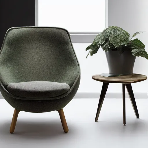 Image similar to an armchair in the shape of an avocado 4k hd