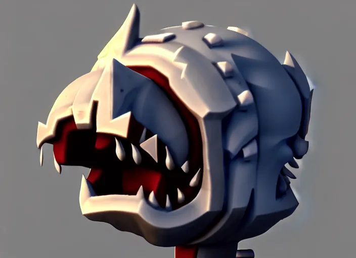 Image similar to festeroot head, stylized stl, 3 d render, activision blizzard style, hearthstone style, darksiders art style