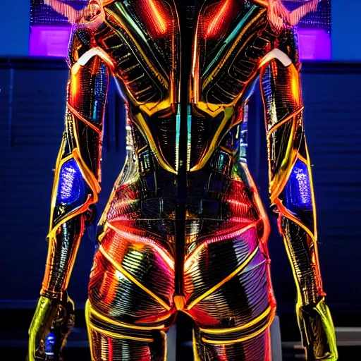 Image similar to love, diverse 50 cybersuits, from behind, connection rituals, wide wide angle, vivid, elaborate, highly detailed, beautiful lighting