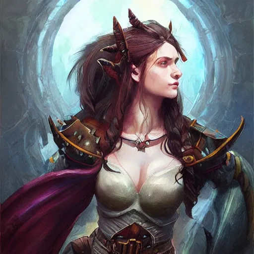 Image similar to dungeons & dragons character portrait by livia prima, wonderful, beautiful