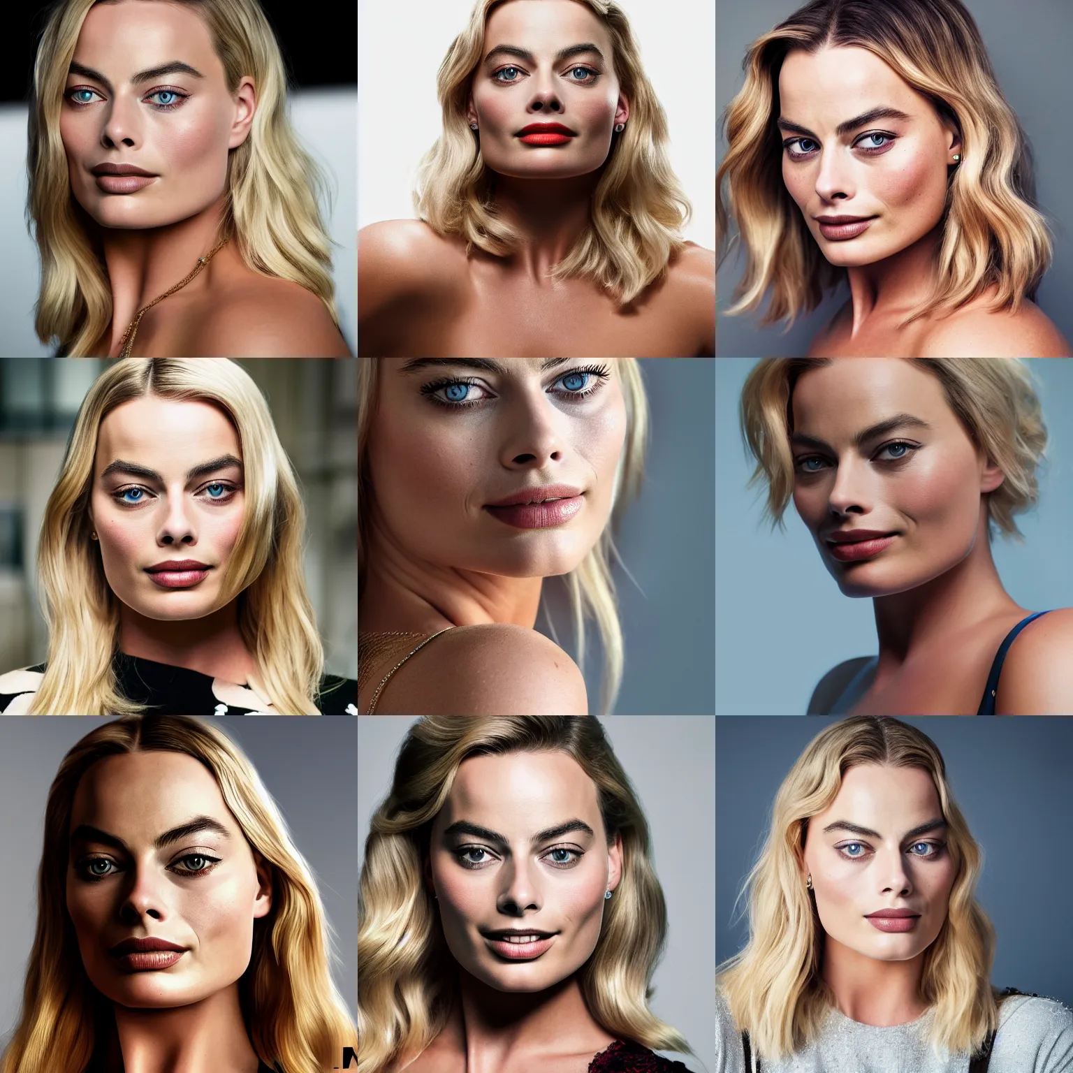 Prompt: margot robbie portrait, 8k resolution, amazing detail