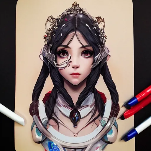 Image similar to madolche tiaramisu, beautiful, detailed symmetrical close up portrait, intricate complexity, in the style of artgerm and ilya kuvshinov, magic the gathering art