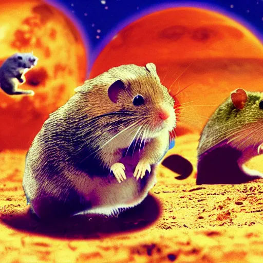 Prompt: Attack of the radioactive hamsters from a planet near Mars