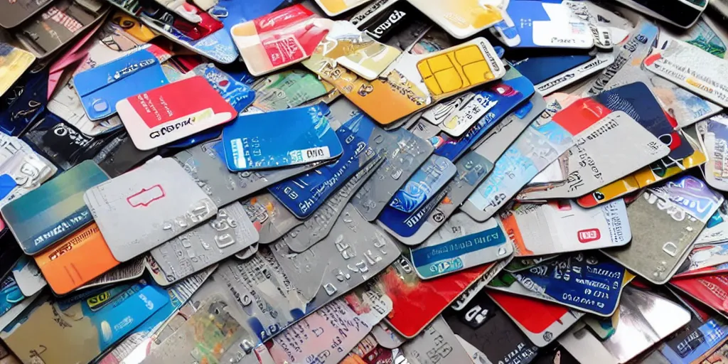 Image similar to an overwhelming pile of credit cards