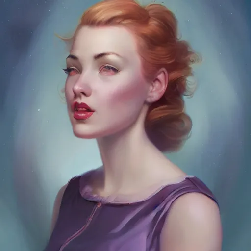 Image similar to a portrait of lily colins by charlie bowater and anna dittmann and gil elvgren.