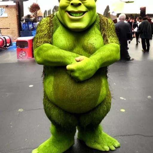 Prompt: Glenn Davis as Shrek