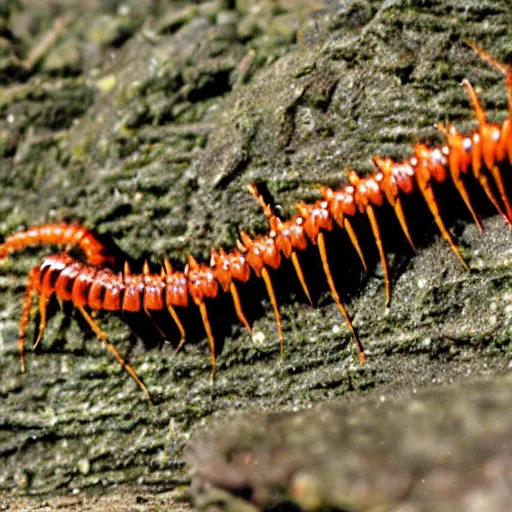 Image similar to undiscovered species of centipede
