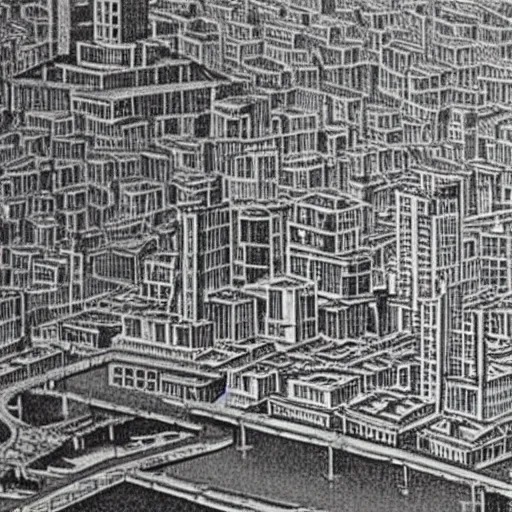 Image similar to city from 1 9 8 4 orwell, photo, detailed