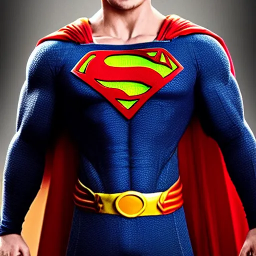 Image similar to realistic goku from dragon ball as henry cavill superman