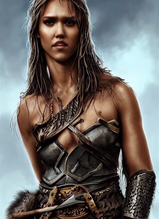 brown-okapi126: photo of female warrior(Jessica Alba Look Glamour