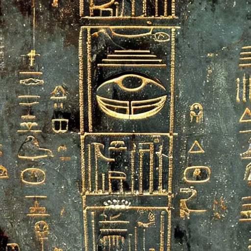 Image similar to alien hieroglyphs
