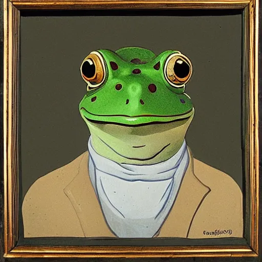 Image similar to jean - frog grenouille, an autoportrait