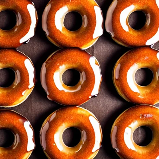 Prompt: photo of delicious glazed donuts, food photography, mouthwatering