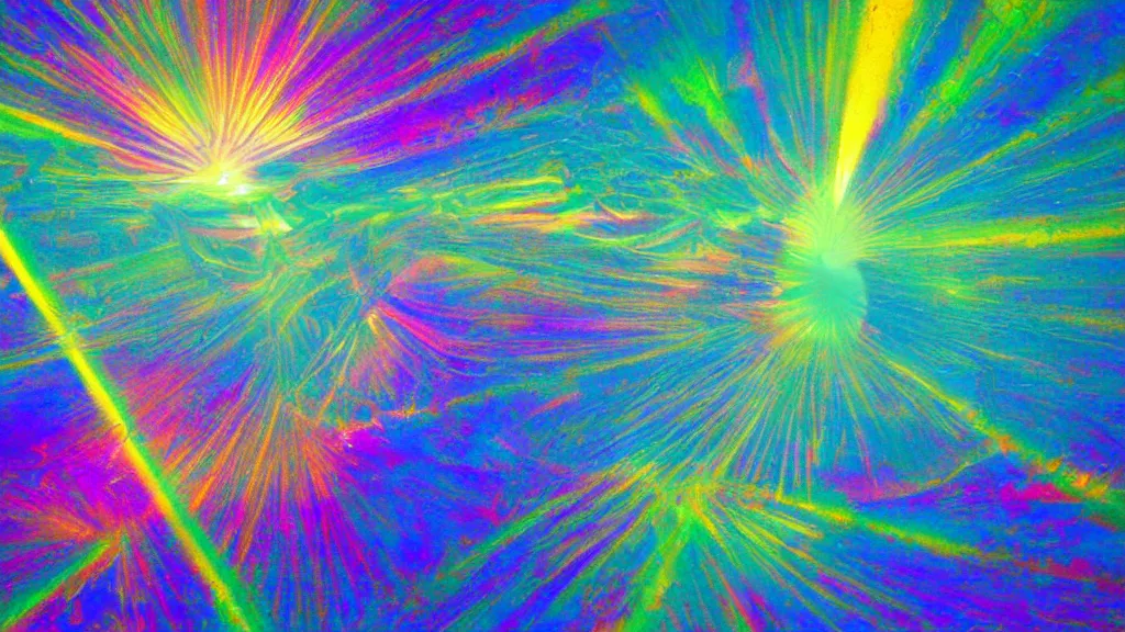 Prompt: psychedelic watery sunbeam