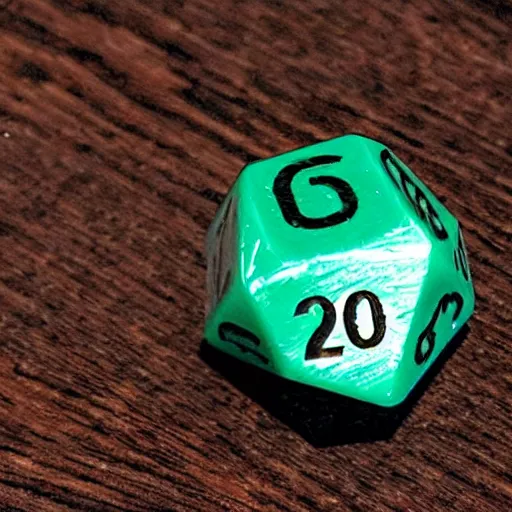 Prompt: a d20