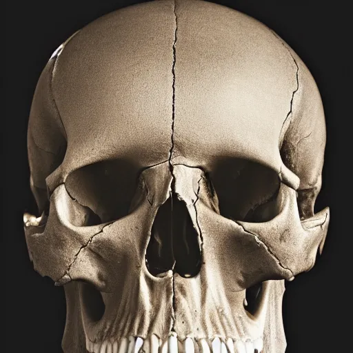 Image similar to lower half of a human skull