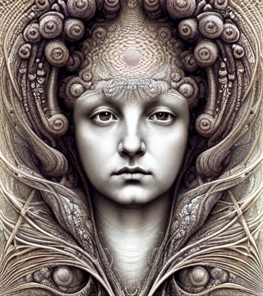 Image similar to detailed realistic beautiful sandstorm goddess face portrait by jean delville, gustave dore, iris van herpen and marco mazzoni, art forms of nature by ernst haeckel, art nouveau, symbolist, visionary, gothic, neo - gothic, pre - raphaelite, fractal lace, intricate alien botanicals, ai biodiversity, surreality, hyperdetailed ultrasharp octane render