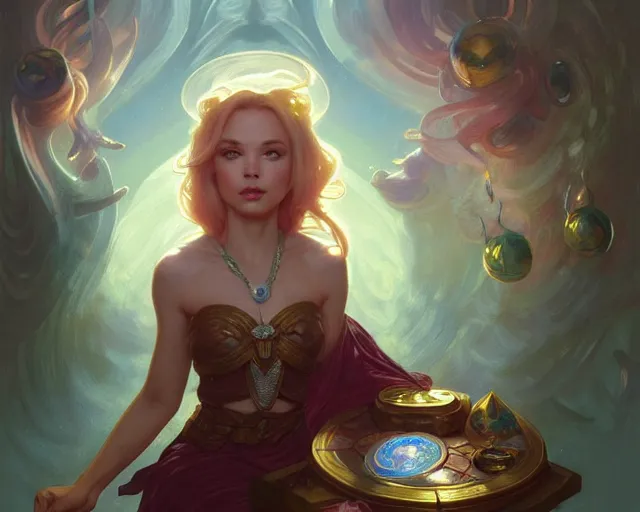 Prompt: portrait of kirby in dreamland, shocked expression, deep focus, d & d, fantasy, intricate, elegant, highly detailed, digital painting, artstation, concept art, matte, sharp focus, illustration, hearthstone, art by artgerm and greg rutkowski and alphonse mucha