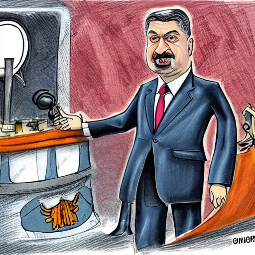 Image similar to happy Petro Poroshenko cartoon