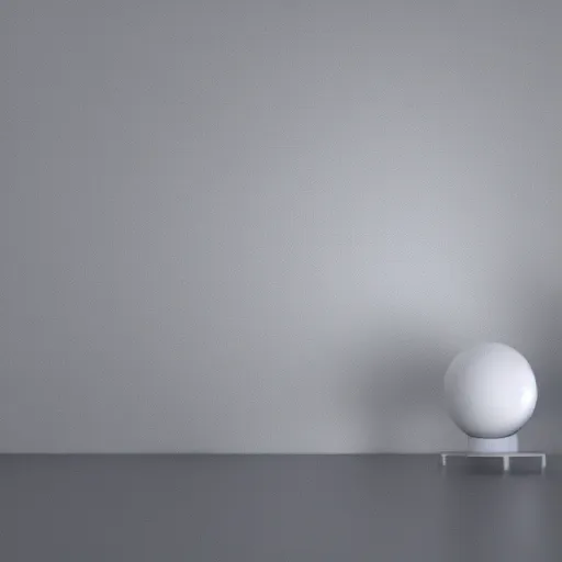 Prompt: white sphere in white room, ue5 render, octane render, illumination, realistic, cinematic, cinemascope