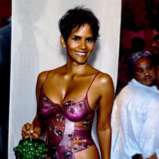 Image similar to halle berry as a berry fruit