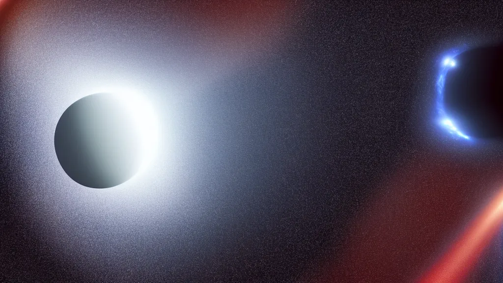 Prompt: a photorealistic dramatic comet passing a black hole, ultra realistic details, glossy surface, global illumination, shadows, dark background, octane render, 8 k