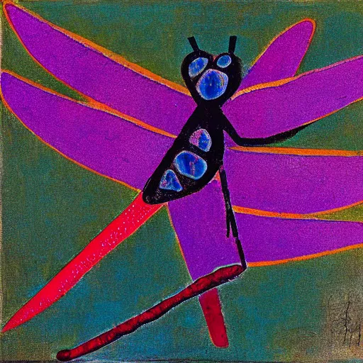 Prompt: a dragonfly by rufino tamayo