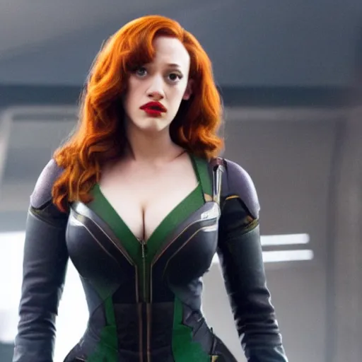 Image similar to a still of kat dennings as black widow in iron man 2 ( 2 0 1 0 )