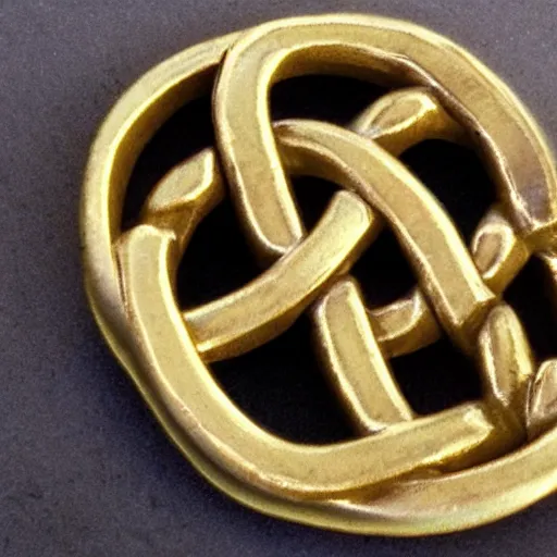 Image similar to a trefoil knot