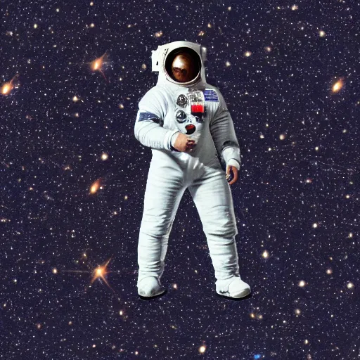 Image similar to a person in a silver and navy astronaut suit based upon medieval armor laser welding the stars into the sky, 64-bit pixel art, details galore, extremely realistic, high octane, 10K