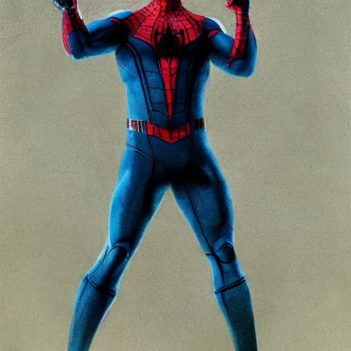 Image similar to ryan reynolds as spider - man, wearing a black and blue suit, cinematic, volumetric lighting, f 8 aperture, cinematic eastman 5 3 8 4 film, photorealistic by greg rutkowski, by stanley artgerm, by alphonse mucha