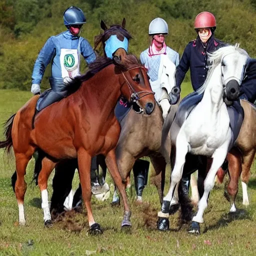 Prompt: The battle of the neigh