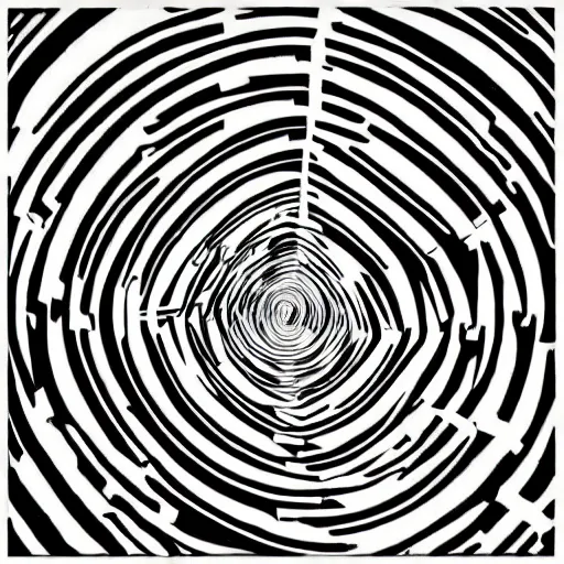 Image similar to labyrinth, mc escher print