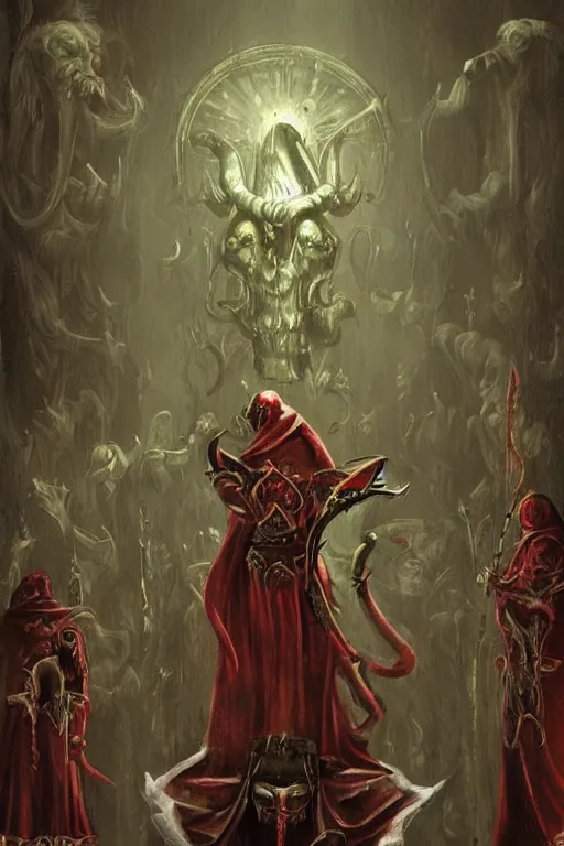 Image similar to Artwork of The Sanguinary Grail in style of Limbo.